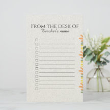 Personalizado Boho Floral para Bloc de Notas del P