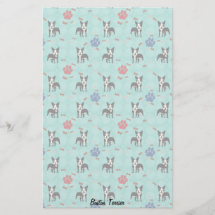 Papelería Personalizado Boston Terrier