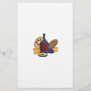 Papelería Personalizado de comida italiana Pasta de pan Ques