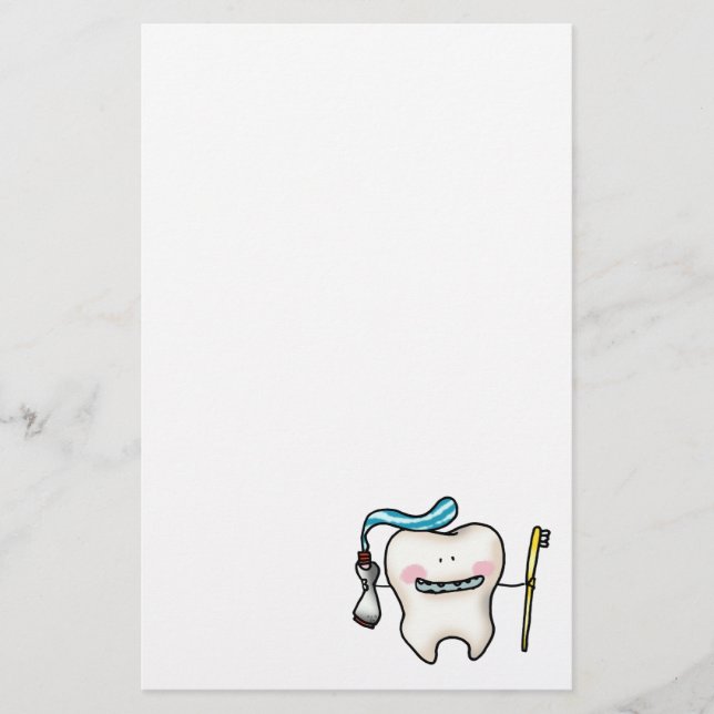 Papelería personalizado de dientes divertidos (Anverso)