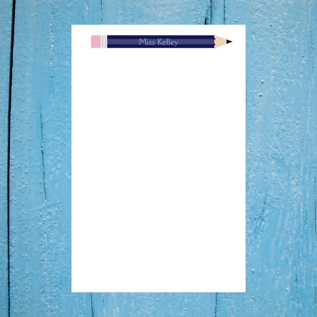 Papelería Personalizado de Lápiz Azul Personalizado (Subido por el creador)