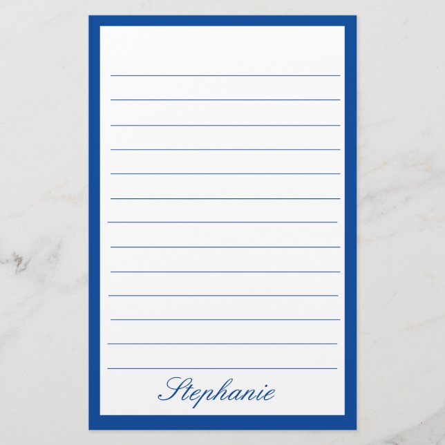 Papelería Personalizado de nombres de monograma de marcos de (Anverso)
