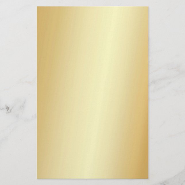 Papelería Personalizado de plantilla moderno Faux Gold Elega (Anverso)