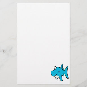 Papelería personalizado de tiburón sonriente