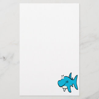 Papelería personalizado de tiburón sonriente