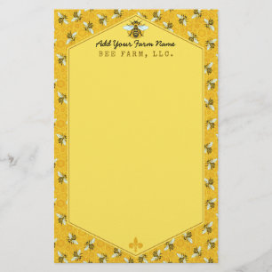 Papelería Personalizado del Apio de la Granja de Abejas de H