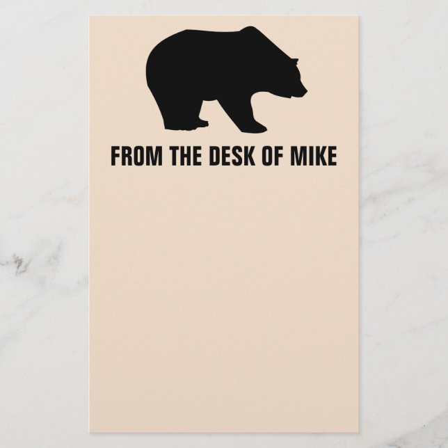 PAPELERÍA PERSONALIZADO EL OSO GRIZADO (Anverso)