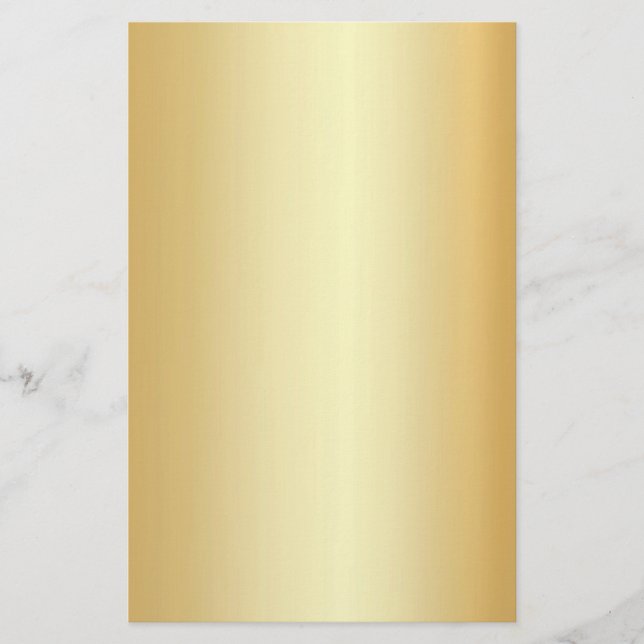 Papelería Personalizado Faux Gold Elegant Blank Plantilla mo (Anverso)