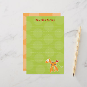 Papelería Personalizado Giraffe Kid Personal / Gracias Estac