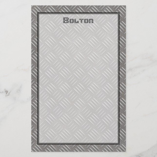 Papelería Personalizado metalizado de aluminio grabado en (Anverso)