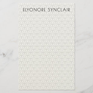 Papelería Personalizado Minimalista Elegante Arte Deco Geomé