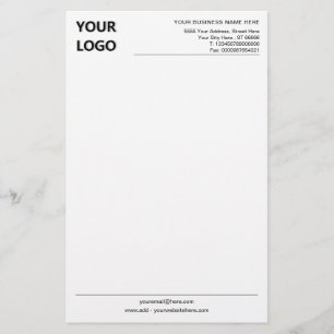 Papelería Personalizado Nombre del logotipo comercial Inform