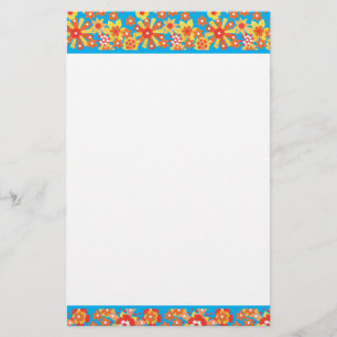 Papelería Personalizado Stationery, Notepaper, Ditsy Naranja