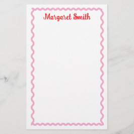 Papelería Personalized Monogram Notepads with Scallop Border