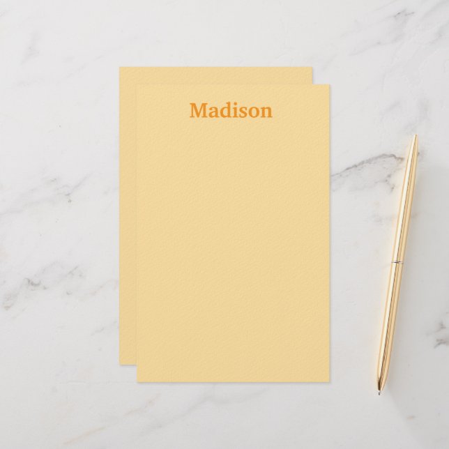 PAPELERÍA PERSONALIZED NAME STYLISH MODERN OFFICE SCHOOL  (Anverso/Reverso In Situ)