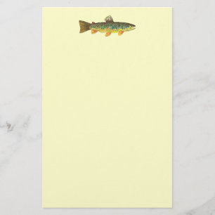 Papelería Pesca de trucha marrón