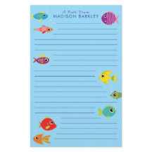 Pescado tropical de acuario cute de niño