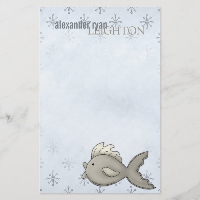 Papelería Pescados árticos • Efectos de escritorio (Anverso)