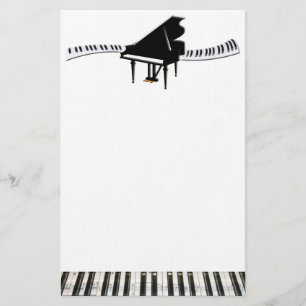 Papelería Piano de cola y teclado