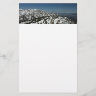 Papelería Picos nevados de las montañas del Gran Tetón en fo