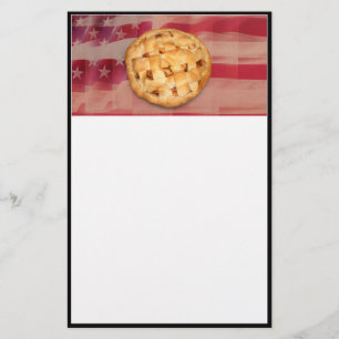 Papelería Pie estadounidense sobre la vieja gloria