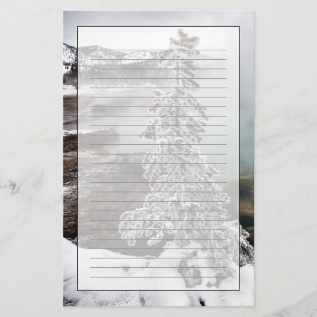 Papelería Piedra amarilla nevada (Anverso)