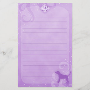 Papelería Pieza morada negra y monótona