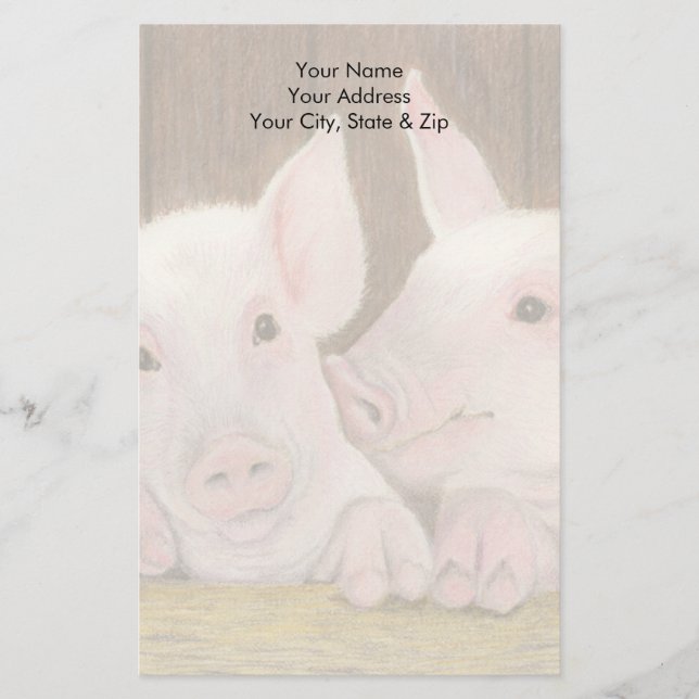 Papelería Piglets (Anverso)