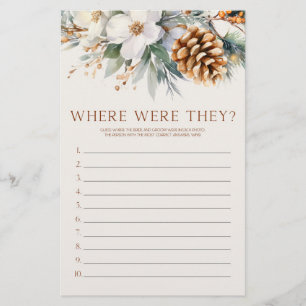 Papelería Pine Tree, ¿Dónde Estaban? Juego de ducha de novia