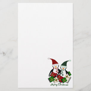 Papelería Pingüino del navidad inmóvil