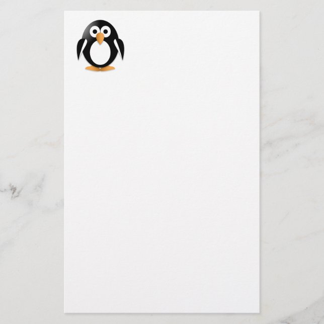 Papelería Pingüino gracioso (Anverso)