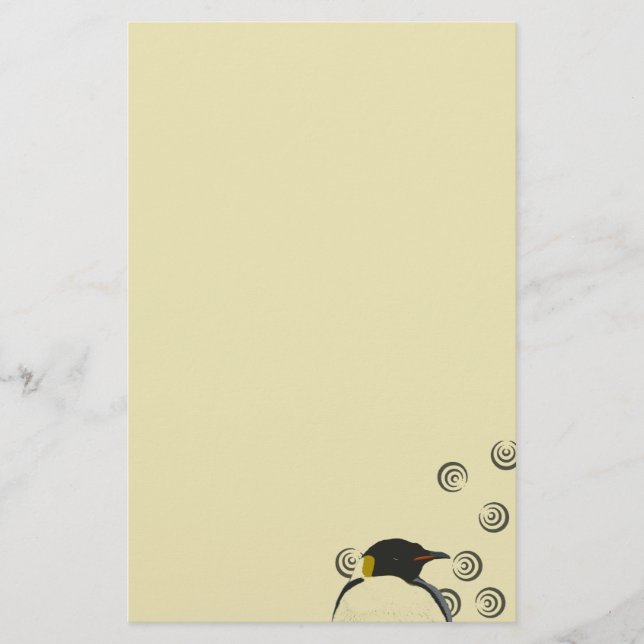 Papelería Pingüino inmóvil (Anverso)