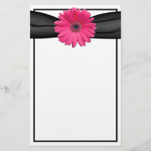 Papelería Pink Gerbera Daisy Stationery