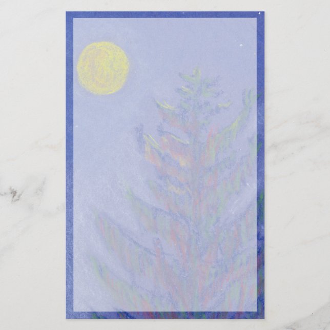 Papelería Pino de luna llena (Anverso)
