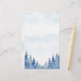 Papelería Pinos con temática invernal llenos