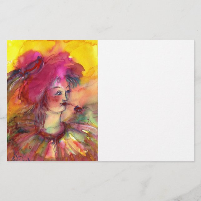 Papelería PINTACACO ROSA, rosa fucsia amarillo blanco (Anverso)