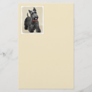 Papelería Pintado Terrier Escocés - Arte Perro Original