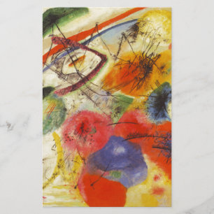 Papelería Pintura abstracta Trazos negros de Kandinsky