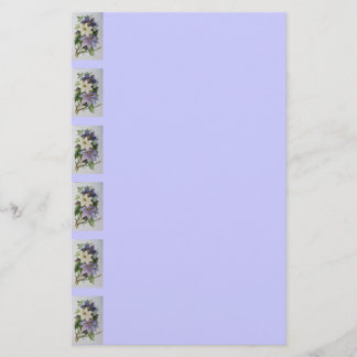 Papelería Pintura acrílica de Lilac Clematis Vine