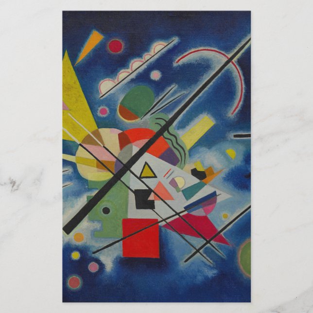 Papelería Pintura azul de Kandinsky (Anverso)