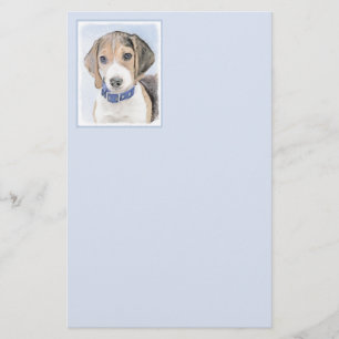 Papelería Pintura Beagle - Arte Perro Original Cuto