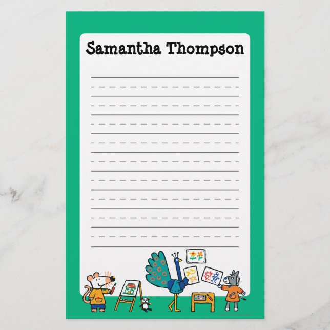 Papelería ¡Pintura con Maisy! (Anverso)