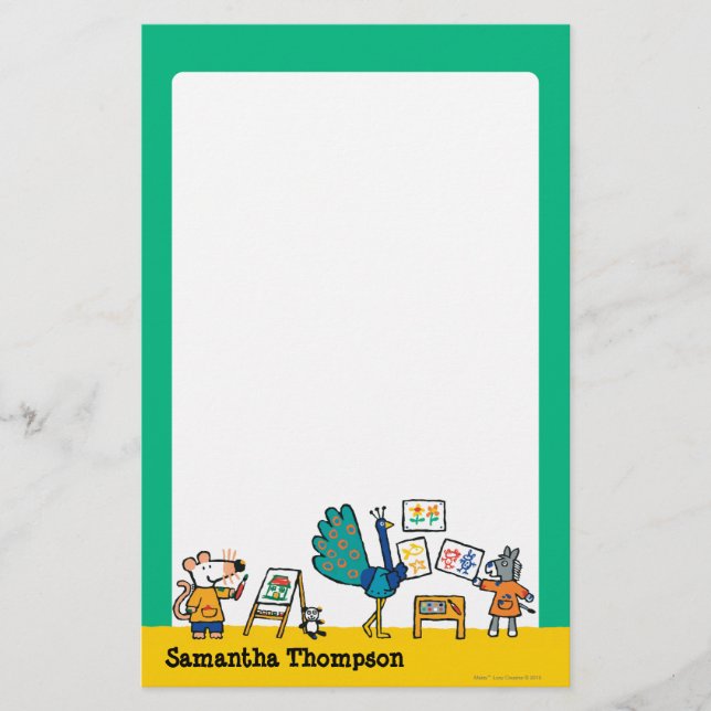 Papelería ¡Pintura con Maisy! (Anverso)