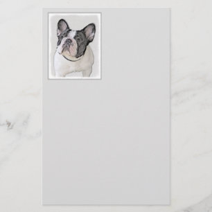 Papelería Pintura de Bulldog francés (Brindle Pied) - Arte d