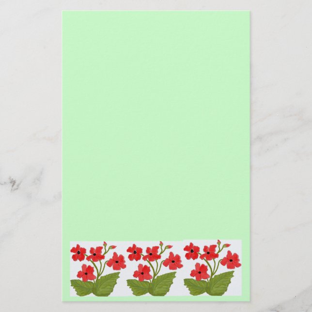 Papelería Pintura de Digitaces de las amapolas (Anverso)