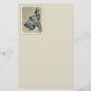 Papelería Pintura de gran dano (Brindle) - Arte original del