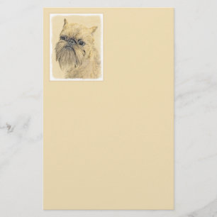 Papelería Pintura de griffon de Bruselas - Arte de perro ori