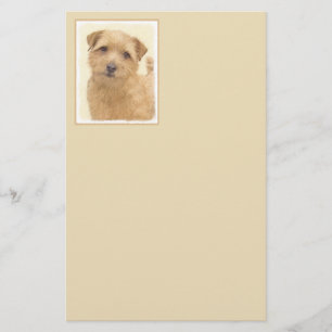 Papelería Pintura de Norfolk Terrier - Arte original del per