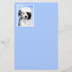 Papelería Pintura de perro de agua portuguesa - Arte origina