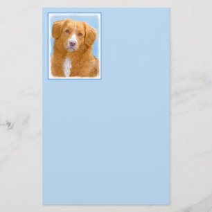 Papelería Pintura de perro de la recuperación del pato de Nu